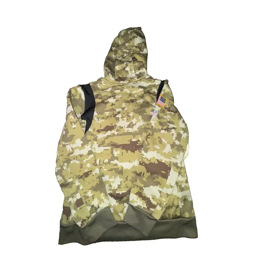 Nike NFL Salute To Service Green Camo Las Vegas Raiders Hoodie Boys 10/12 Medium